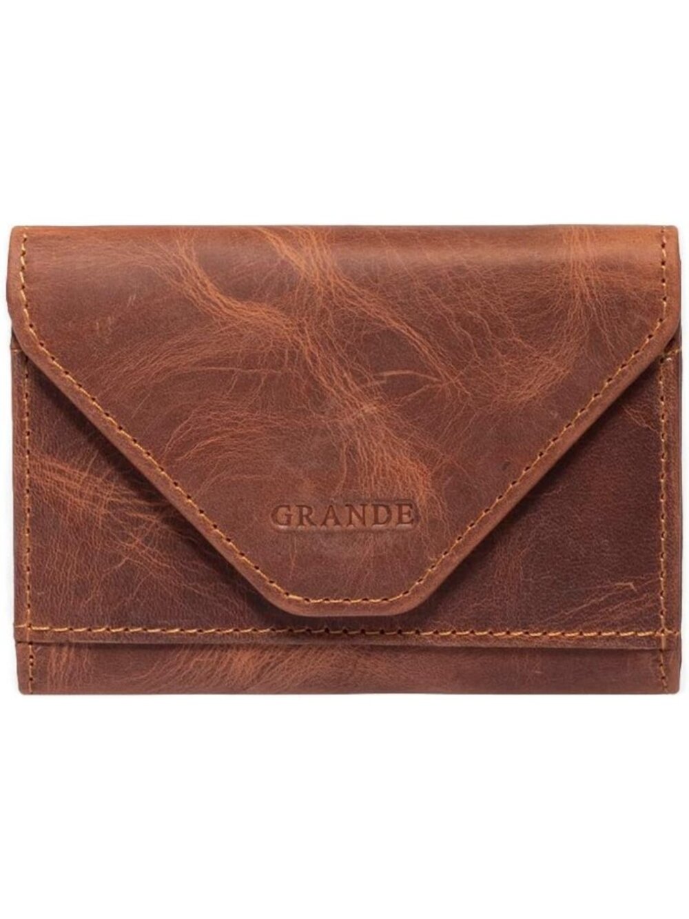 Genuine Leather Slim Card Holder Wallet for Women & Men - Minimalist Accordion